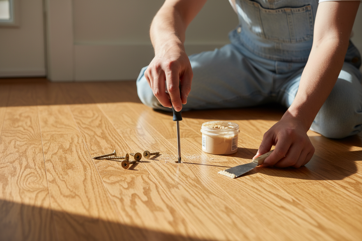 How to Repair a Squeaky Wood Floor
