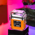 Transparent Case Waterproof Lighter Power Display Outdoor Lighting