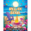 Relax Soul: Coloring Book Featuring Mindful Bold Peace for Stress Relieving and Relaxing - Paperback