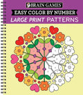 Brain Games - Color by Number - Large Print: Patterns (Stress Free Coloring Book) - Spiral
