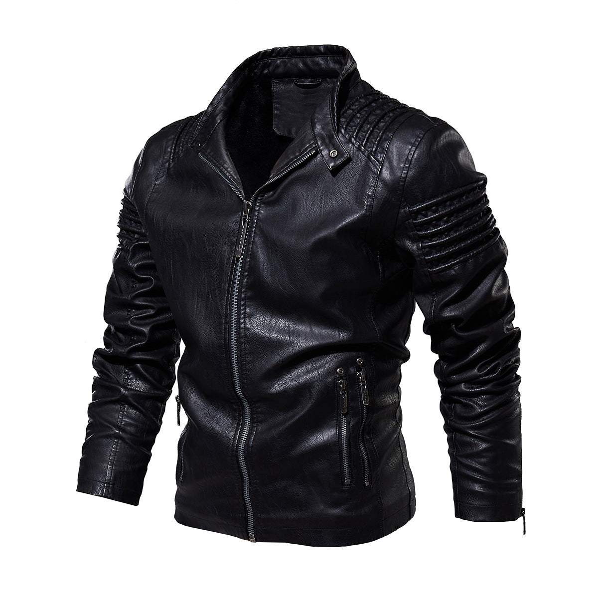 European and American fashion plus size leather