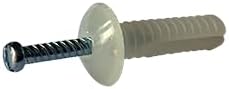1/4" x 3" Mushroom Head Hammer Drive Screws, Zinc, 100 Pack