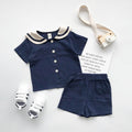 New Korean Style Short Sleeve Two-piece Suit