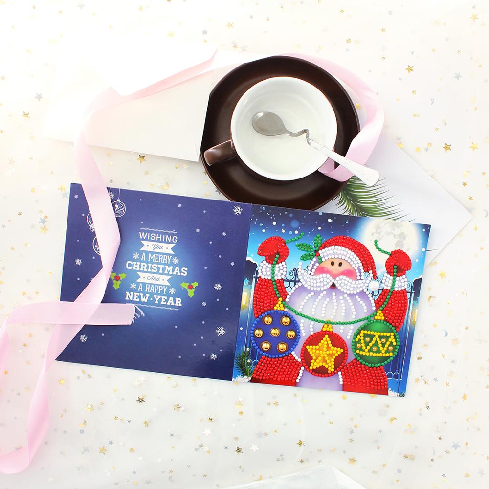 Shaped Diamond Greeting Card Christmas Card DIY