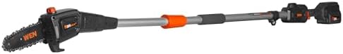 WEN 20V Max Cordless 8-Inch Pole Saw with 14.5-Foot Reach, 4Ah Battery, and Charger (20719)