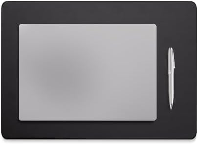 Jotsome Leather Desk Pad Mat, 17" x 12", Black
