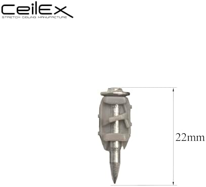 100x Collated Concrete Nails 7/8 Inch (22mm) for Hilti BX 4 (BX4) Cordless Concrete Nailer, B4 MX Collated Strip, Full Round Head Hardened Steel Pins for Metal Track, Drywall & Concrete
