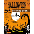 HALLOWEEN Coloring Book For Teens: 30+ fun Design Adults Halloween Coloring Book (Awesome Gifts For Teenagers) - Paperback