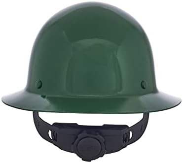 MSA Skullgard Full-Brim Hard Hat with Suspension - Non-Slotted Cap, Made of Phenolic Resin, Radiant Heat Loads up to 350F, Standard Size Hard Hat | Fas-Trac III Ratchet Suspension