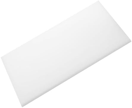 MECCANIXITY UHMW Sheet Ultra High Molecular Weight Polyethylene Sheet, 1/16" Thick Hard HDPE Plastic Sheet Board for DIY Craft 6" x 8" White
