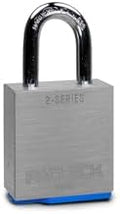 PACLOCK's 2-Series Padlock, Standard Rekeyable (SR), 5/16" Diameter Hard. Stainless Steel Shackle, 1-3/16" Tall, One Lock Keyed to a Number U-Pick! w/ 2 Keys, Silver