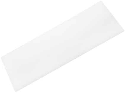 MECCANIXITY UHMW Sheet Ultra High Molecular Weight Polyethylene Sheet, 1/4" Thick Hard HDPE Plastic Sheet Board for Marine Board,DIY Craft, Marine Plywood 12" x 6" White