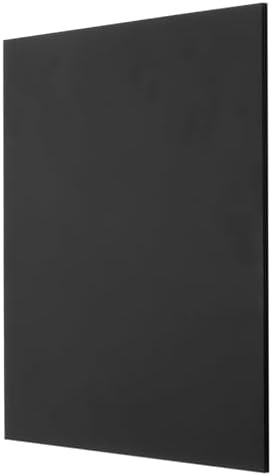 MECCANIXITY UHMW Sheet Ultra High Molecular Weight Polyethylene Sheet, 1/16" Thick Hard HDPE Plastic Sheet Board for DIY Craft 10" x 10" Black