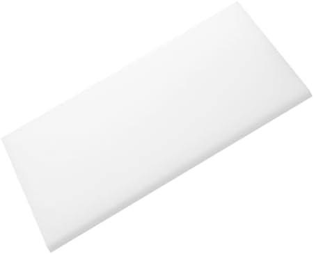 MECCANIXITY UHMW Sheet Ultra High Molecular Weight Polyethylene Sheet, 3/16" Thick Hard HDPE Plastic Sheet Board for DIY Craft 6" x 8" White