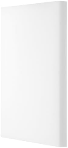 MECCANIXITY UHMW Sheet Ultra High Molecular Weight Polyethylene Sheet, 3/4" Thick Hard HDPE Plastic Sheet Board for DIY Craft 6" x 8" White
