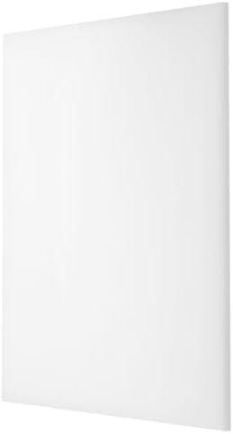 MECCANIXITY UHMW Sheet Ultra High Molecular Weight Polyethylene Sheet, 1/16" Thick Hard HDPE Plastic Sheet Board for DIY Craft 8" x 8" White