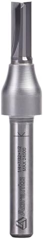 Undersize Plywood Dado Bits 1/4" Shank, Straight Router Bits 7/32" Cut Diameter, 1/2" Cut Length, Useful for Plunging Capabilities for Cutting Grooves, Dados, Mortising