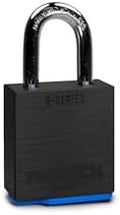 PACLOCK's 2-Series Padlock, UCS, 5/16" Diameter Hard. Stainless Steel Shackle, 1-3/16" Tall, High Performance 6-Pin Cylinder, Keyed Differently w/ 2 Keys, Black