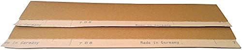 Starcke Premium Gold Aluminum Oxide Longboard Sanding Sheets 2-3/4 x 16-1/2 Inch - Hook And Loop Sandpaper For Wood, Auto Body, Paint, Metal, And Plastics (25, 40 Grit)