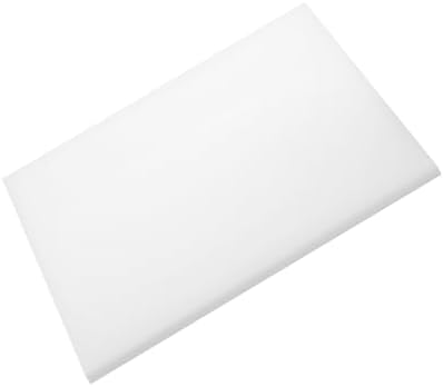 MECCANIXITY UHMW Sheet Ultra High Molecular Weight Polyethylene Sheet, 3/16" Thick Hard HDPE Plastic Sheet Board for DIY Craft 12" x 12" White