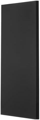 MECCANIXITY UHMW Sheet Ultra High Molecular Weight Polyethylene Sheet, 1/2" Thick Hard HDPE Plastic Sheet Board for DIY Craft 12" x 24" Black