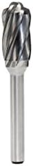 5pcs 1/4"(6.35mm) Shank Carbide Burrs for Aluminum