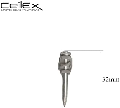 100x Collated Concrete Nails 1-1/4 Inch (32mm) for Hilti BX 4 (BX4) Cordless Concrete Nailer, B4 MX Collated Strip, Full Round Head Hardened Steel Pins for Metal Track, Drywall & Concrete
