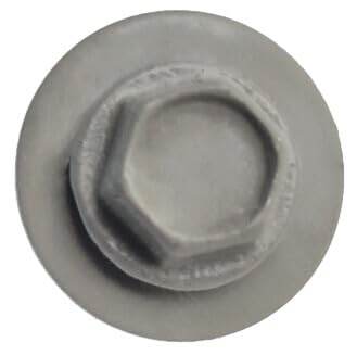 10 x 1-1/2" Clay Metal Roofing Screws - Hex Washer Head- Self-Starting/Tapping - EPDM Washer. 8 X 250 Bags - 2,000 Screws