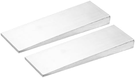 HARFINGTON 2Pcs Stainless Steel Flange Wedge, 9/16" x 2" x 5-15/16" Metal Right Angle Wedges Shims Spreading Flanges Triangle Pipefitting Welding Underpinning Tool for Lathe Milling Machine