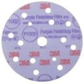 3M 30568 Hookit Purple 5" P1200 Grit Finishing Film Disc