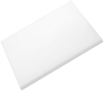 MECCANIXITY UHMW Sheet Ultra High Molecular Weight Polyethylene Sheet, 1/2" Thick Hard HDPE Plastic Sheet Board for DIY Craft 10" x 10" White