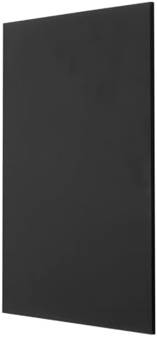 MECCANIXITY UHMW Sheet Ultra High Molecular Weight Polyethylene Sheet, 1/8" Thick Hard HDPE Plastic Sheet Board for DIY Craft 6" x 8" Black