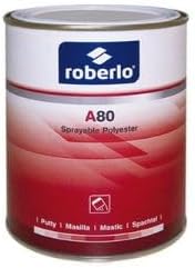 Roberlo A80 Spray Gun Putty - Versatile Automotive Repair Filler for Metal & Plastic, High-Performance Formula, Ideal for Car Body Repair