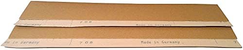Starcke Premium Gold Aluminum Oxide Longboard Sanding Sheets 2-3/4 x 16-1/2 Inch - Hook And Loop Sandpaper For Wood, Auto Body, Paint, Metal, And Plastics (50, 400 Grit)