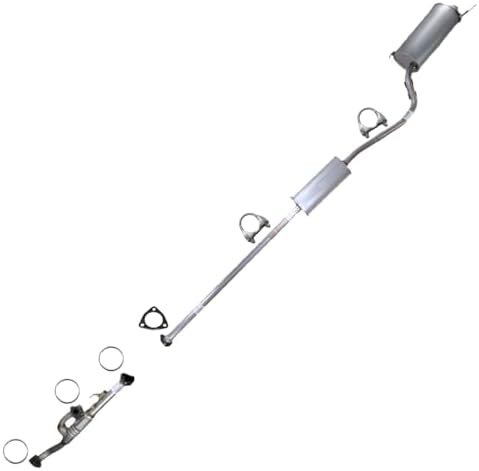 Northeastern Exhaust | Stainless Steel Front Pipe with Muffler Assembly Exhaust Kit Compatible for Honda Ridgeline 2009-2011 3.5L | Includes Gasket and Clamp