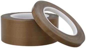 Brown Teflon Tape, Insulating PTFE Fabric, Teflon Tape for Sealing Machines, High-Temperature Resistant (50mm*50m W*L)