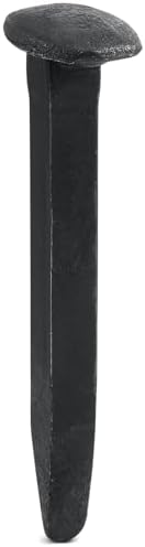Yinkin 1 Pcs 4.7'' Railroad Spike Carbon Steel Rail Road Spike Ties, Black