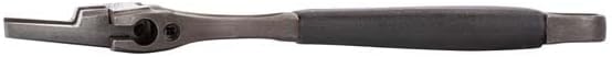 Bahco BAH9029RTUS Ergo Big-Mouth Adjustable Wrench Thin Jaw Wide Mouth with Rubber Handle - 6 Inch - Black Phosphate Finish