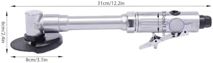 Pneumatic Angle Grinder Long Handle Pneumatic Cut off Air Cutting Too 18000RPM 1/4'' Air Inlet for Polishing, Cut Off Metal