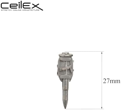 1000x Collated Concrete Nails 1-1/16 Inch (27mm) for Hilti BX 4 (BX4) Cordless Concrete Nailer, B4 MX Collated Strip, Full Round Head Hardened Steel Pins for Metal Track, Drywall & Concrete