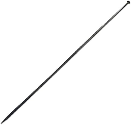 Sandbaggy 72" Steel Rebar Stakes with Nail Head - Garden Stakes (#4 Rebar - 1/2" Diameter) - l-Shape - Ground Stake, Pins, Landscaping Spikes, Construction (72-inch, 10, Count)
