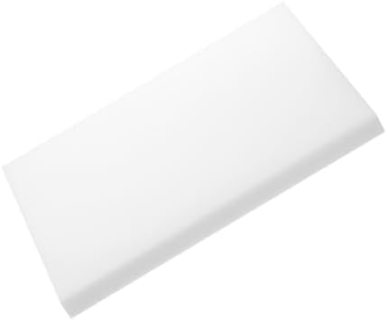 MECCANIXITY UHMW Sheet Ultra High Molecular Weight Polyethylene Sheet, 3/4" Thick Hard HDPE Plastic Sheet Board for DIY Craft 6" x 8" White