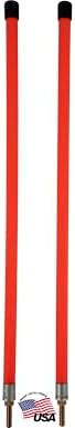 Buyers Products 1308103 Fluorescent Nylon Orange Guide Kit, 3/4" X 24", Stud Mount, Aftermarket Snow Plow Blade Marking Guide Kit, Bumper Guides for Pickup Trucks, Bumper Sights and Road Safety