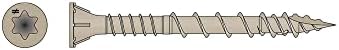 Simpson Strong-Tie DSVT2R5LB Deck-Drive DSV Wood Screw — #10 x 2 in. T-25, Flat Head, Quik Guard, Tan (5 lb.)