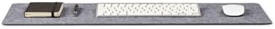 Premium Felt Desk Mat | Small 12" x 27.5" | Multifunctional Desk Pad for Home Office | Mid Gray