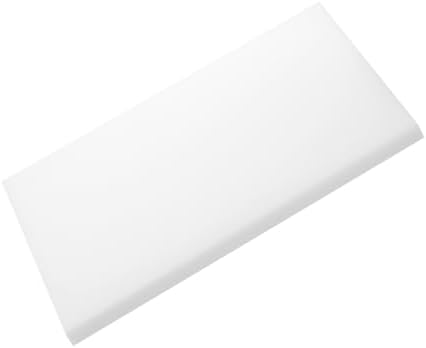 MECCANIXITY UHMW Sheet Ultra High Molecular Weight Polyethylene Sheet, 1/2" Thick Hard HDPE Plastic Sheet Board for DIY Craft 6" x 8" White