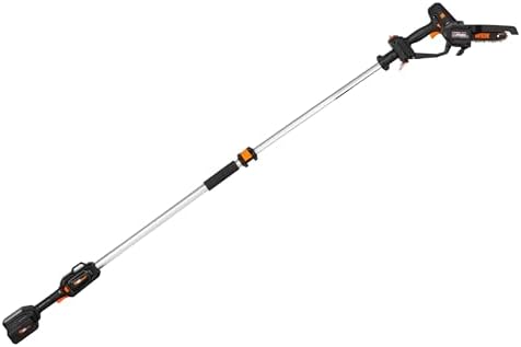 WEN 20V Max Cordless 2-in-1 6-Inch Chainsaw and Pole Saw with 12.3-Foot Reach, 4Ah Battery and Charger (20751)