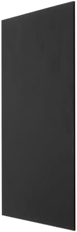 MECCANIXITY UHMW Sheet Ultra High Molecular Weight Polyethylene Sheet, 1/8" Thick Hard HDPE Plastic Sheet Board for DIY Craft 12" x 24" Black