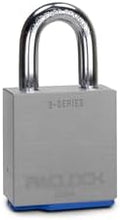 PACLOCK's 3-Series Padlock, Standard Rekeyable (SR), 3/8" Diameter Hard. Stainless Steel Shackle, 1-3/16" Tall, Keyed Differently w/ 2 Keys, Silver