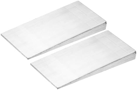 HARFINGTON 2Pcs Stainless Steel Flange Wedge, 3/8" x 2" x 3-15/16" Metal Right Angle Wedges Shims Spreading Flanges Triangle Pipefitting Welding Underpinning Tool for Lathe Milling Machine